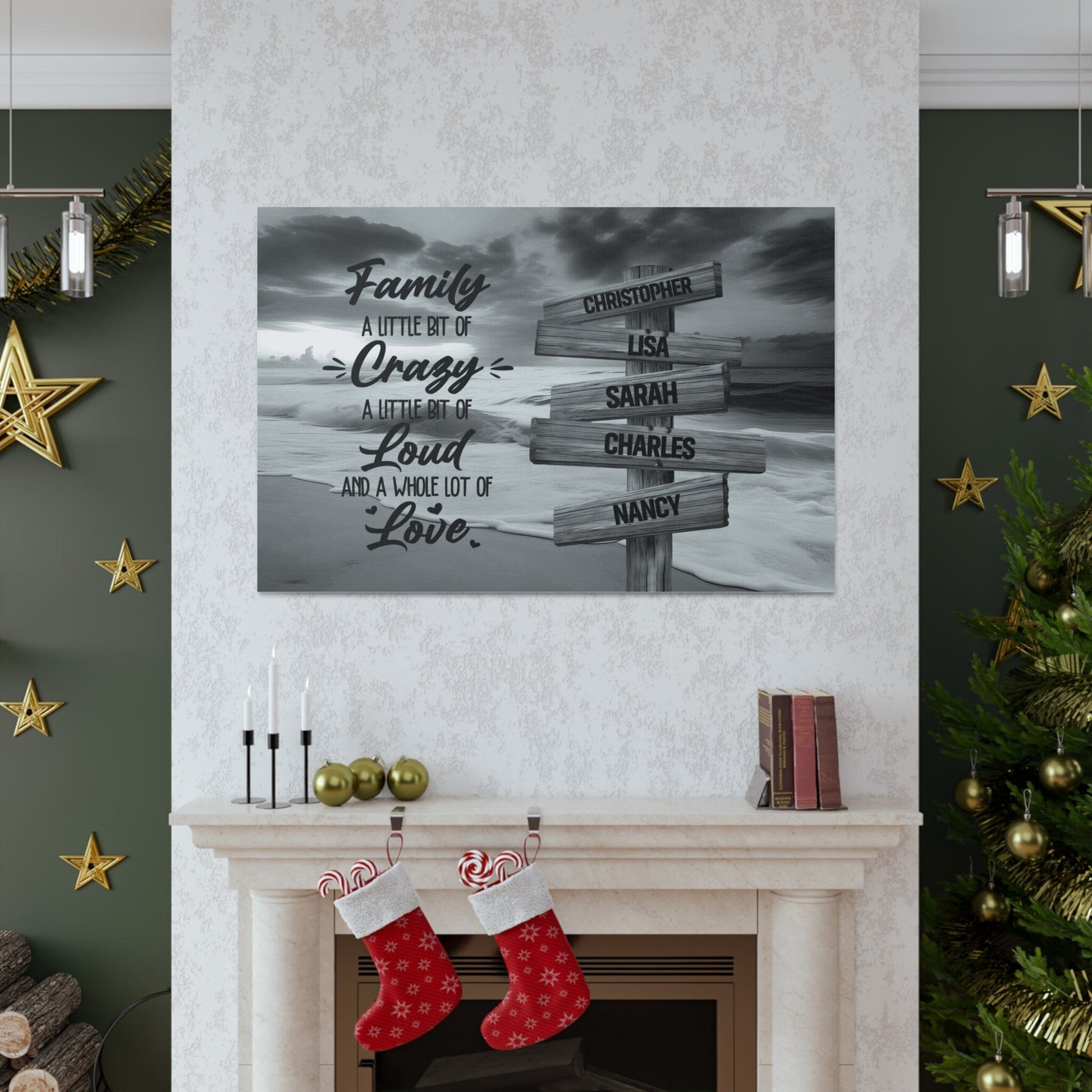Custom "Whole Lot Of Love" Premium Canvas Family Gift Housewares