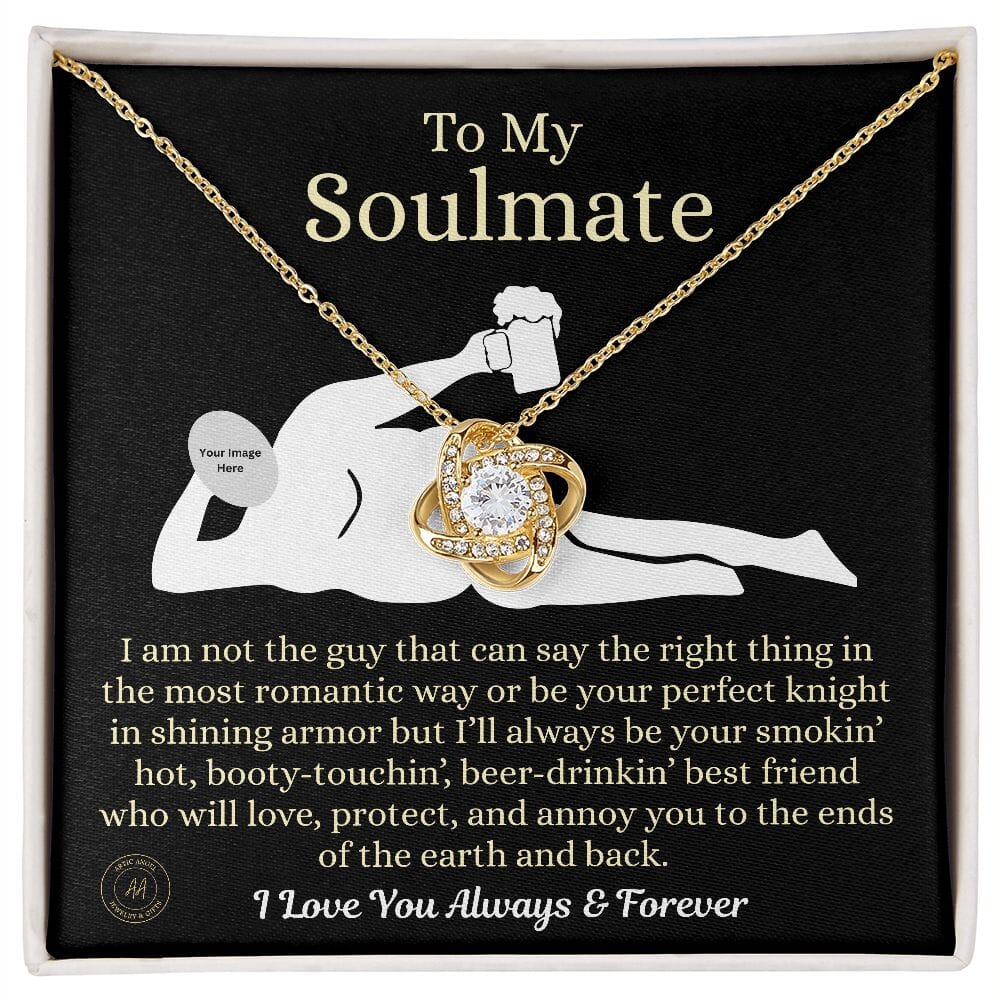 Funny Custom Gift For Soulmate "I'm Not The Guy" Necklace Jewelry 18K Yellow Gold Finish Standard Box