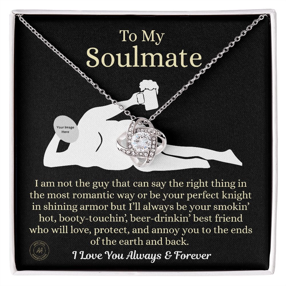 Funny Custom Gift For Soulmate "I'm Not The Guy" Necklace Jewelry 14K White Gold Finish Standard Box