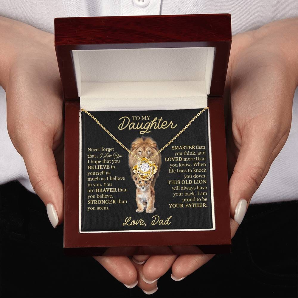 Beautiful Gift for Daughter from Dad "This Old Lion" Necklace Jewelry