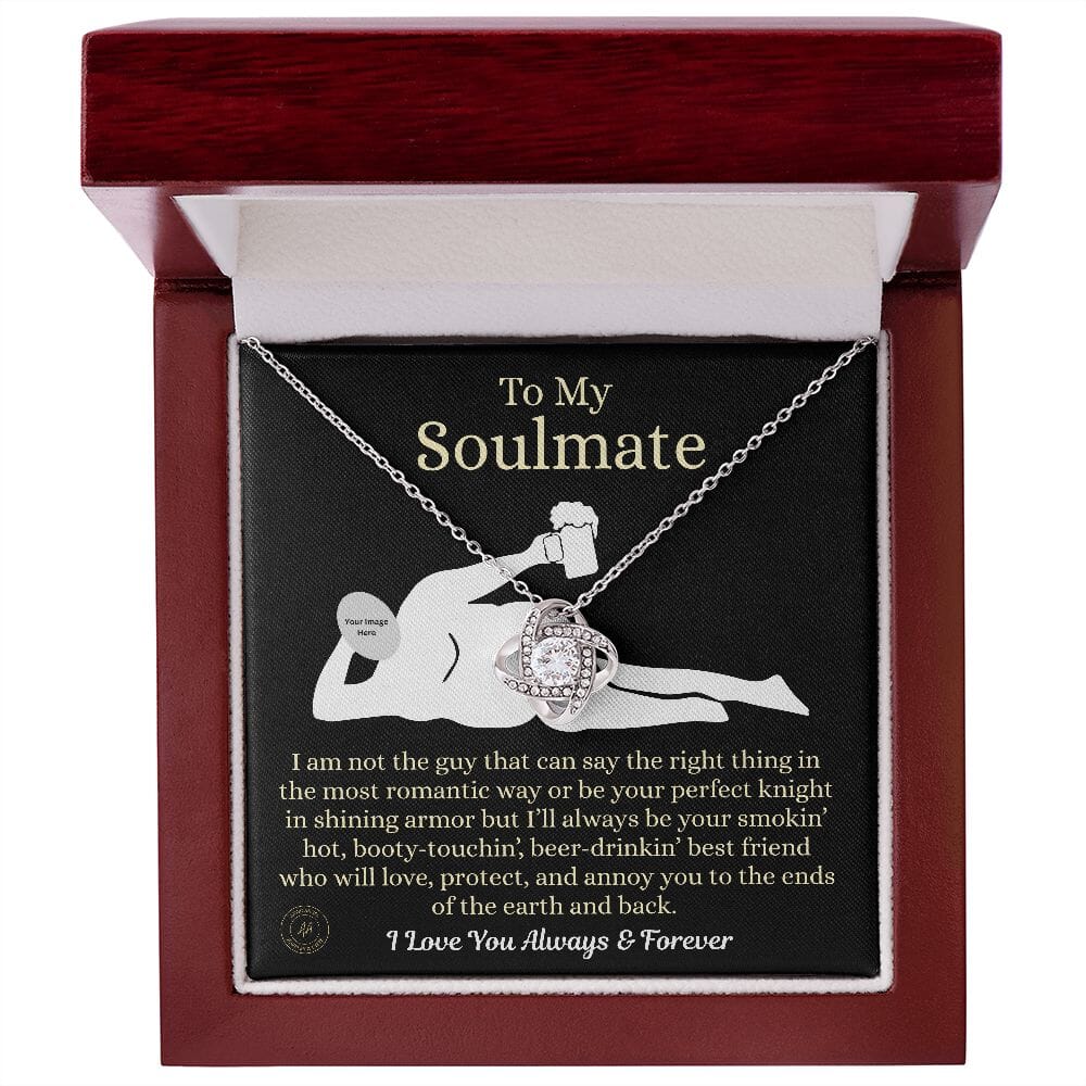 Funny Custom Gift For Soulmate "I'm Not The Guy" Necklace Jewelry 14K White Gold Finish Luxury Box