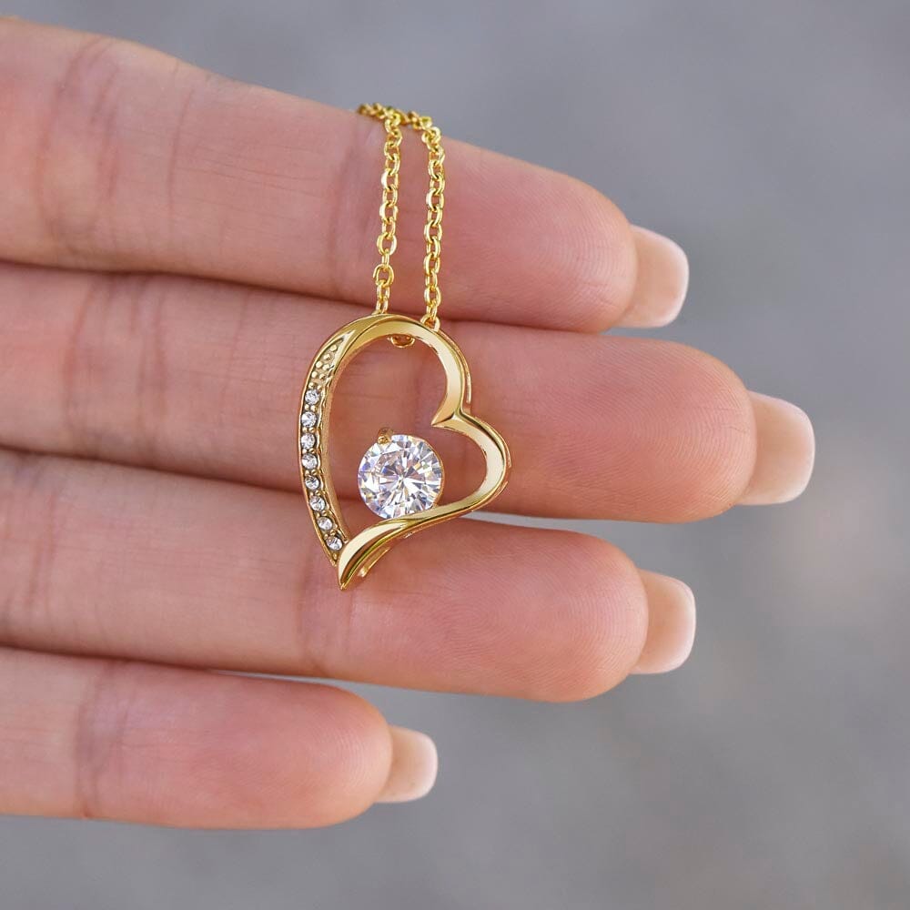 Beautiful Gift for Daughter From Mom "You Will Always Have My Heart" Heart Necklace Jewelry
