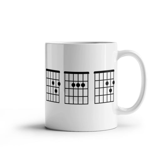Funny "Dad" Guitar Chord Mug Drinkware 15 oz.