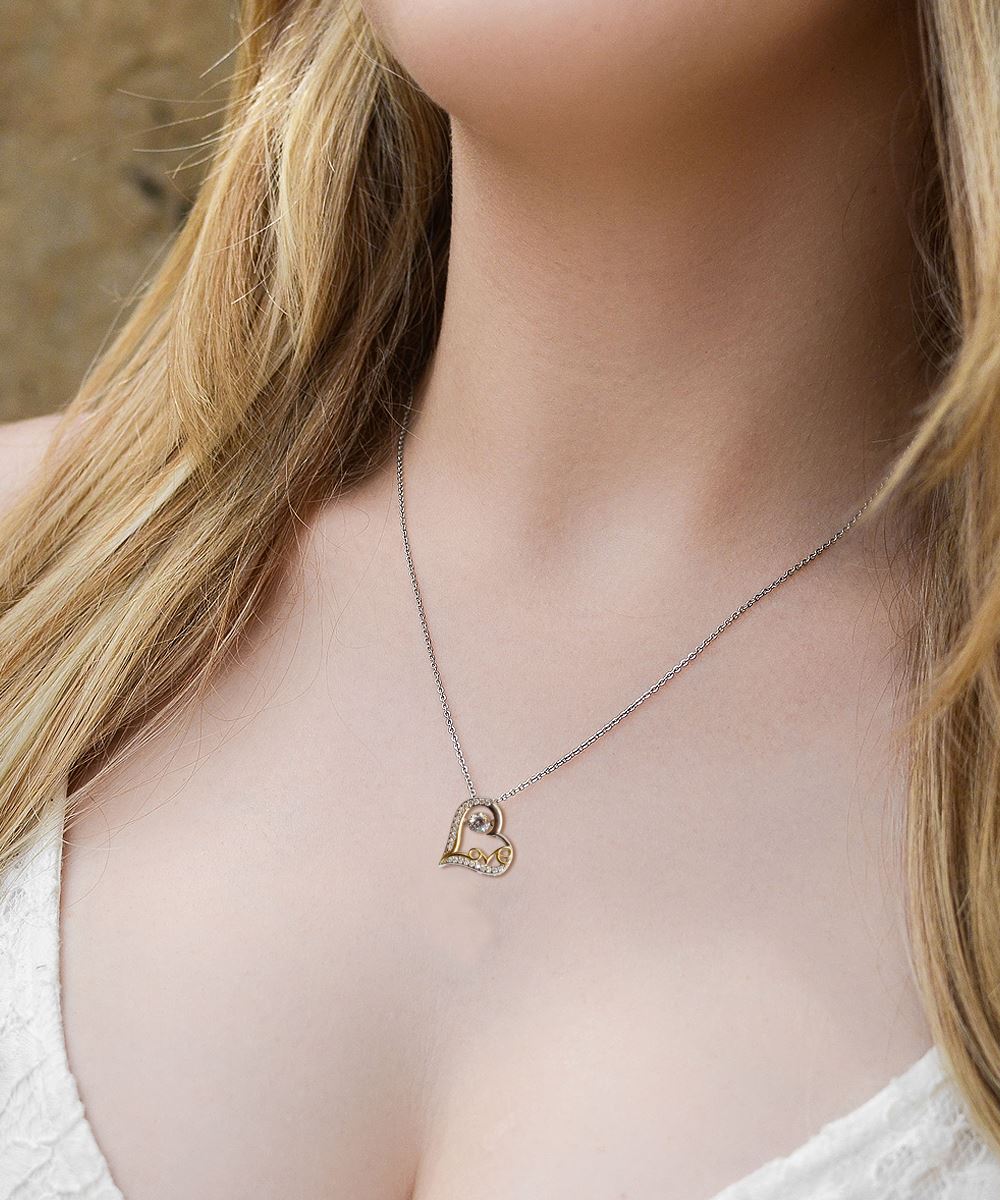 "To My Smokin' Hot Wife - I'm Not Perfect" Heart Love Necklace Precious Jewelry