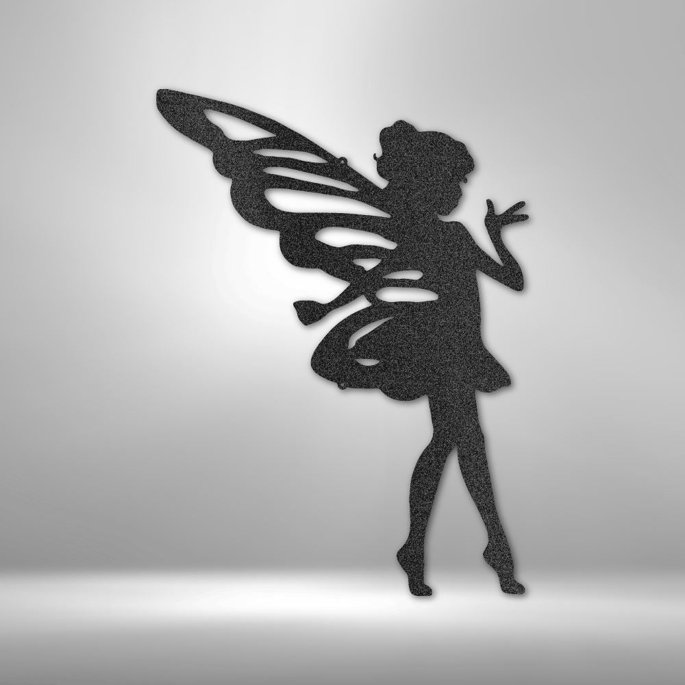 Sassy Pixie - Steel Sign Wall Decor Custom Black 12"