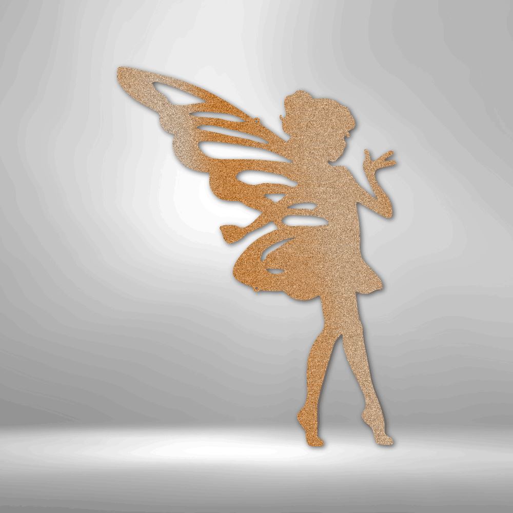 Sassy Pixie - Steel Sign Wall Decor Custom Copper 12"
