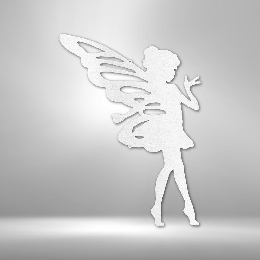 Sassy Pixie - Steel Sign Wall Decor Custom White 12"