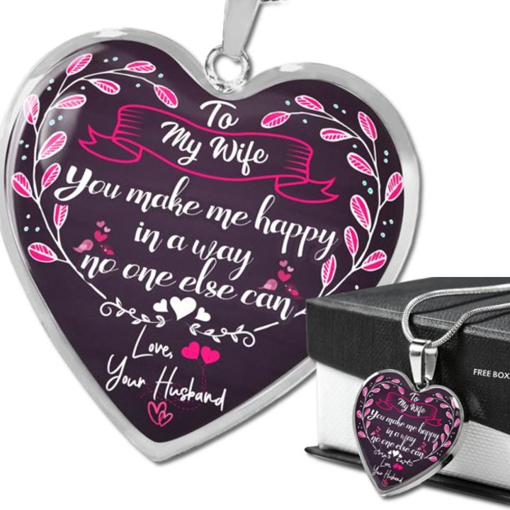 Custom Crafted "To My Wife" Necklace Gift For Wife Jewelry
