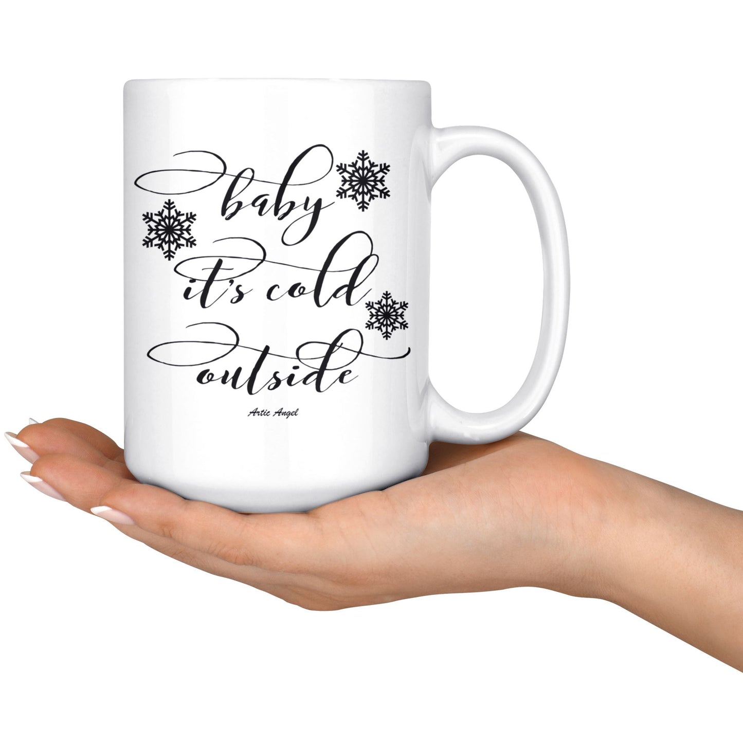 "Baby It's Cold Outside" - White 15oz Christmas Mug Drinkware