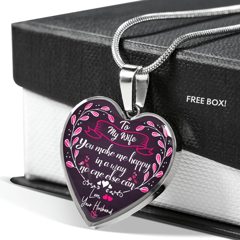 Custom Crafted "To My Wife" Necklace Gift For Wife Jewelry