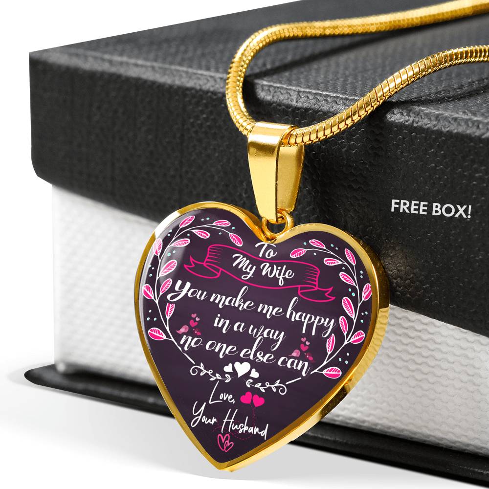 Custom Crafted "To My Wife" Necklace Gift For Wife Jewelry