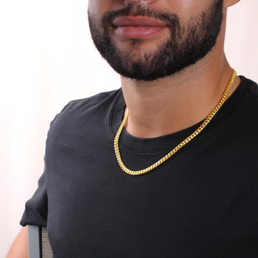 Gift For Son - "You Are Capable of Achieving Anything" Love Dad Chain Necklace Jewelry