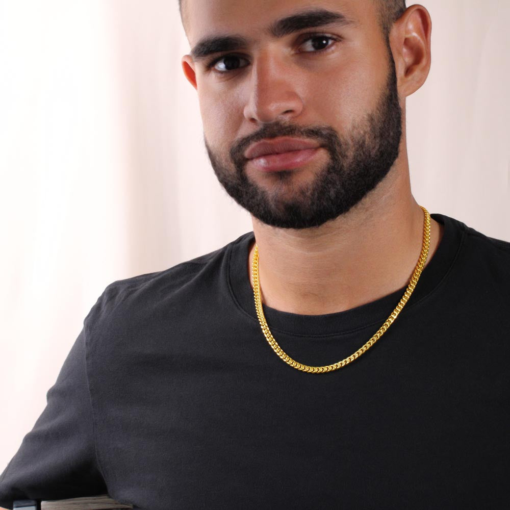 Gift For Son - "You Are Capable of Achieving Anything" Love Dad Chain Necklace Jewelry