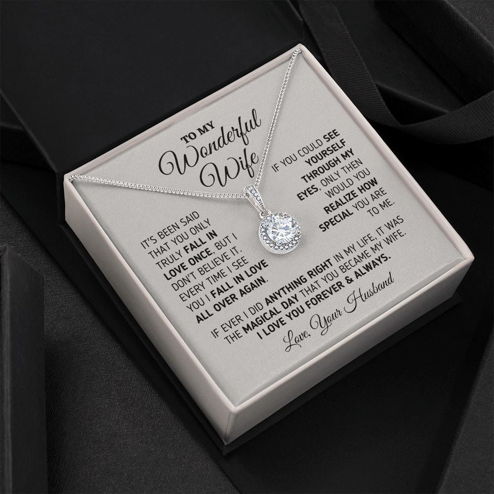 Gift for Wife "Every Time I See You" Necklace Jewelry