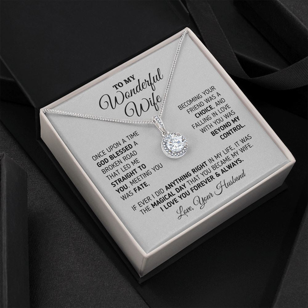Gift for Wife "The Magical Day" Eternal Necklace Jewelry