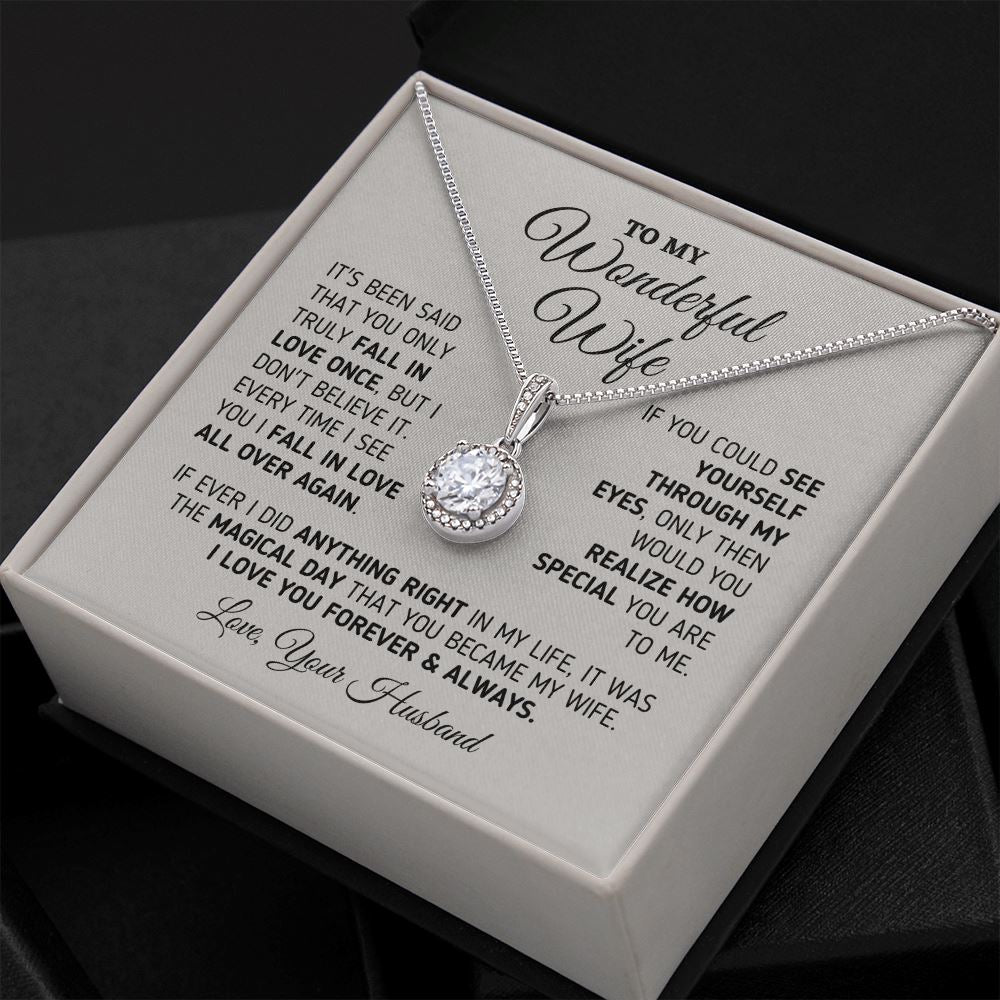 Gift for Wife "Every Time I See You" Necklace Jewelry