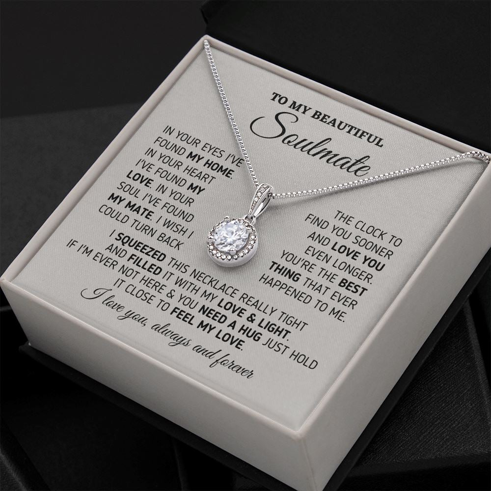 Gift for Soulmate "My Home, My Love, My Mate" Necklace Jewelry