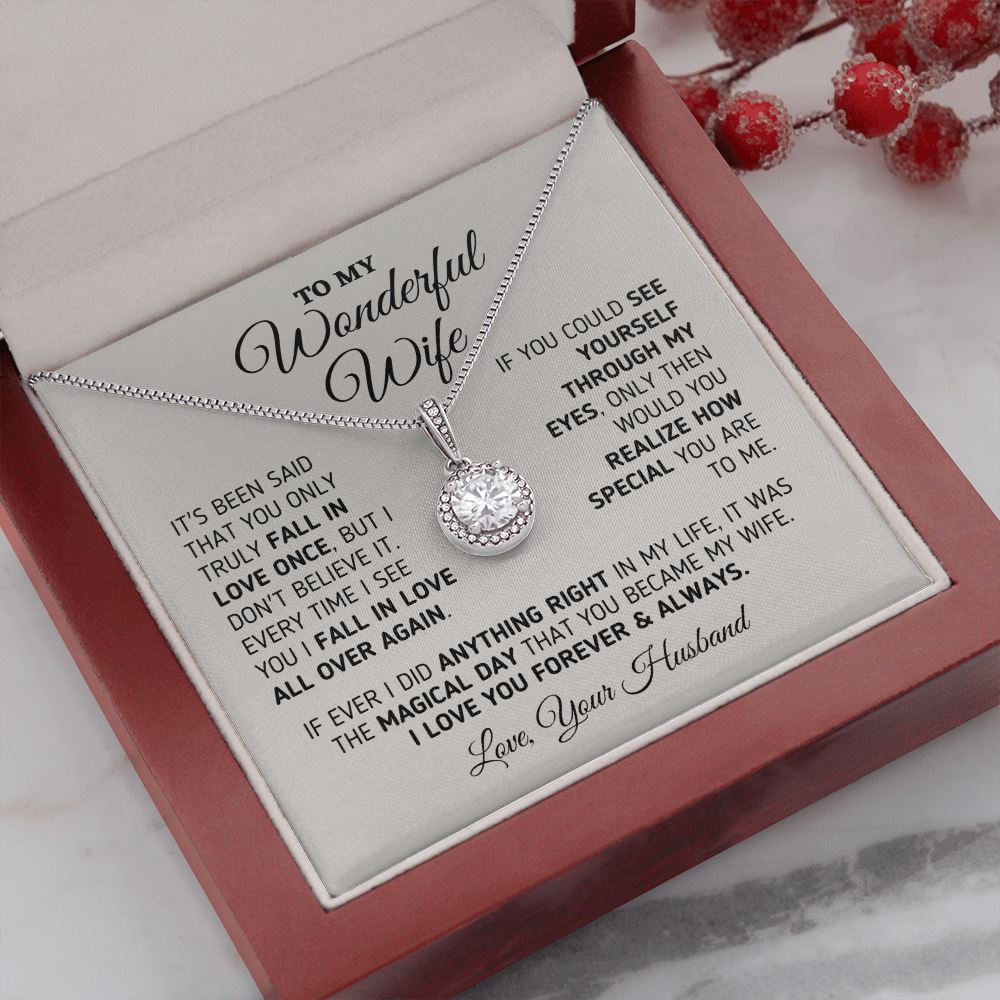 Gift for Wife "Every Time I See You" Necklace Jewelry