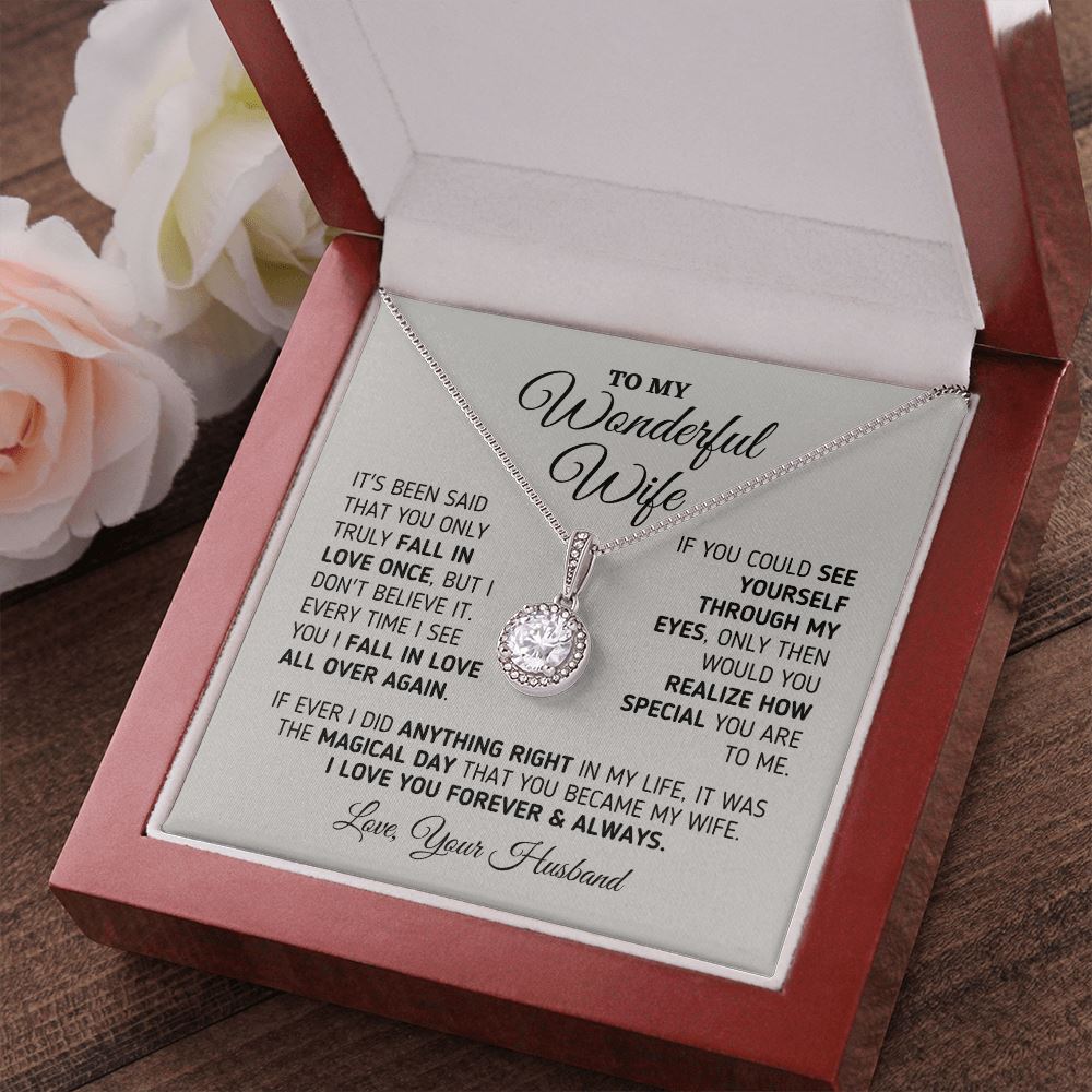 Gift for Wife "Every Time I See You" Necklace Jewelry
