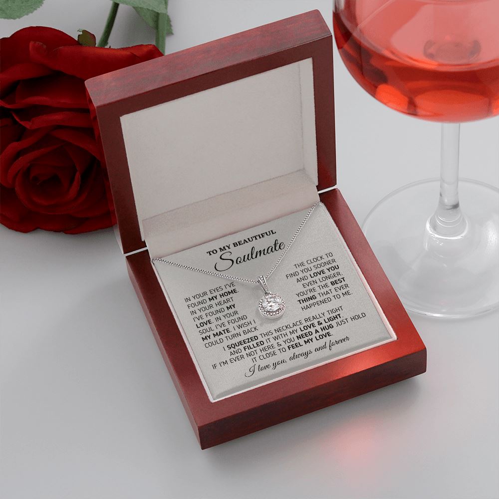 Gift for Soulmate "My Home, My Love, My Mate" Necklace Jewelry