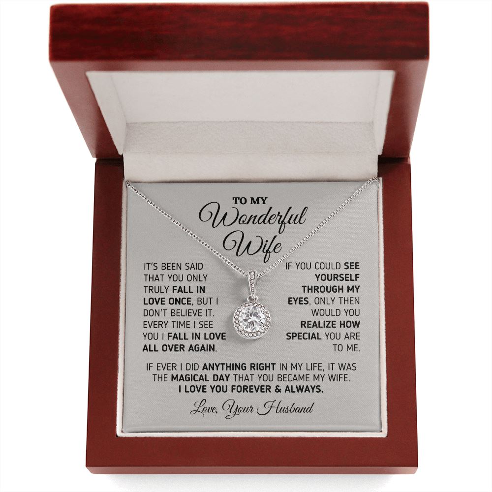 Gift for Wife "Every Time I See You" Necklace Jewelry