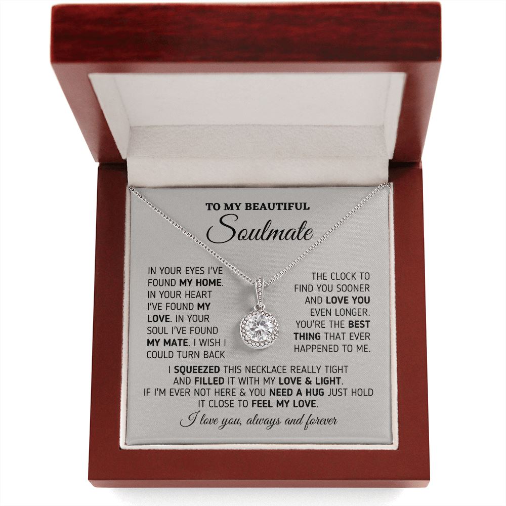 Gift for Soulmate "My Home, My Love, My Mate" Necklace Jewelry