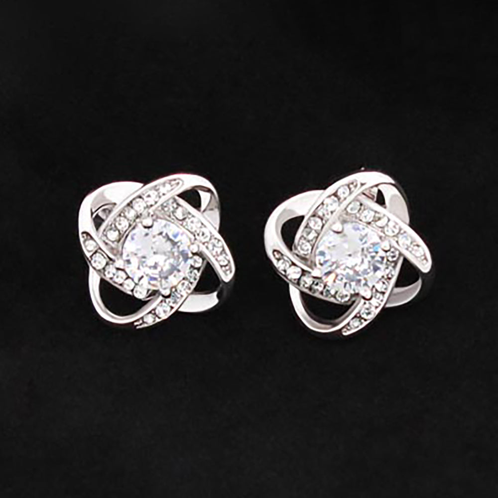 Love Knot Stud Earrings Jewelry