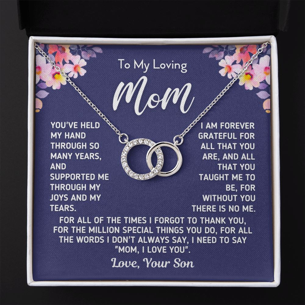 Gift For Mom From Son "I Am Forever Grateful" Necklace Jewelry