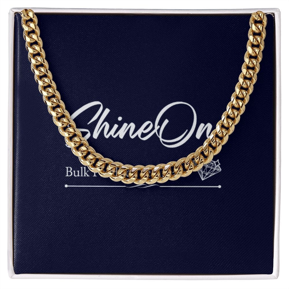 Cuban Link - Etsy Jewelry 14K Yellow Gold Finish Standard Box