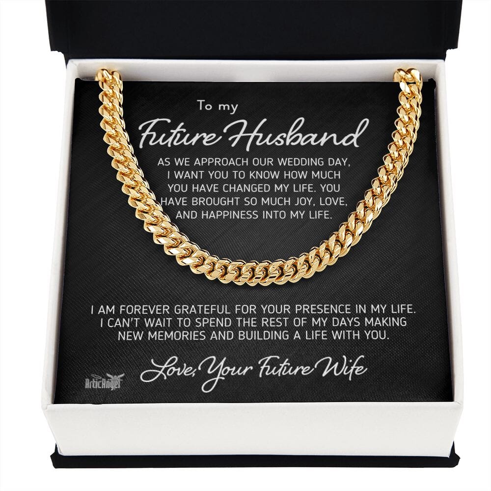 Gift For Future Husband "As We Approach Our Wedding Day" Necklace Jewelry