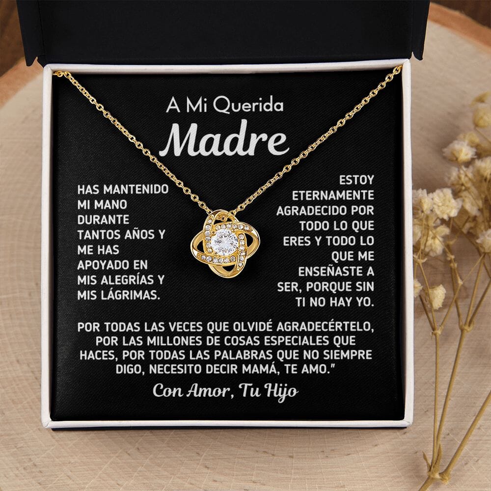 Regalo Para La Mamá Del Hijo "Sin Ti No Hay Yo" Collar Jewelry