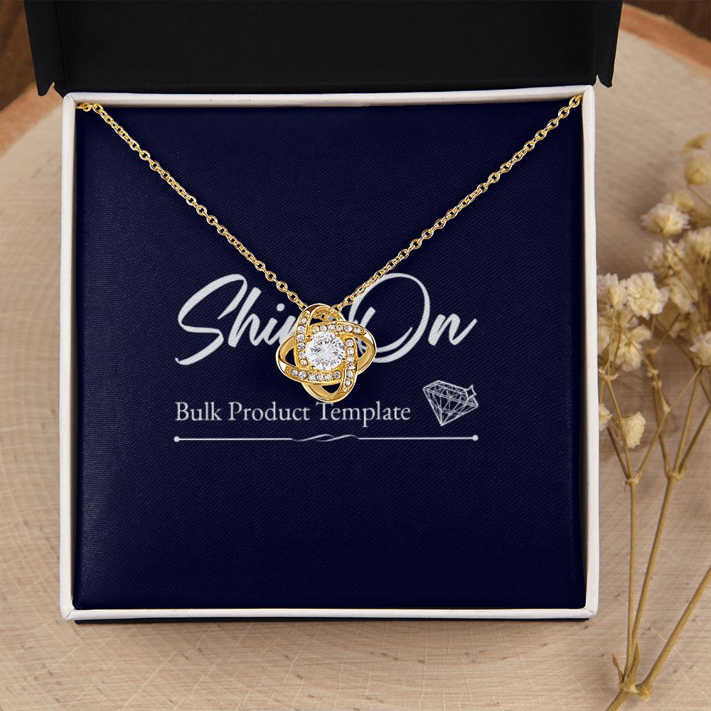 Love Knot Necklace With Gold Variant Jewelry