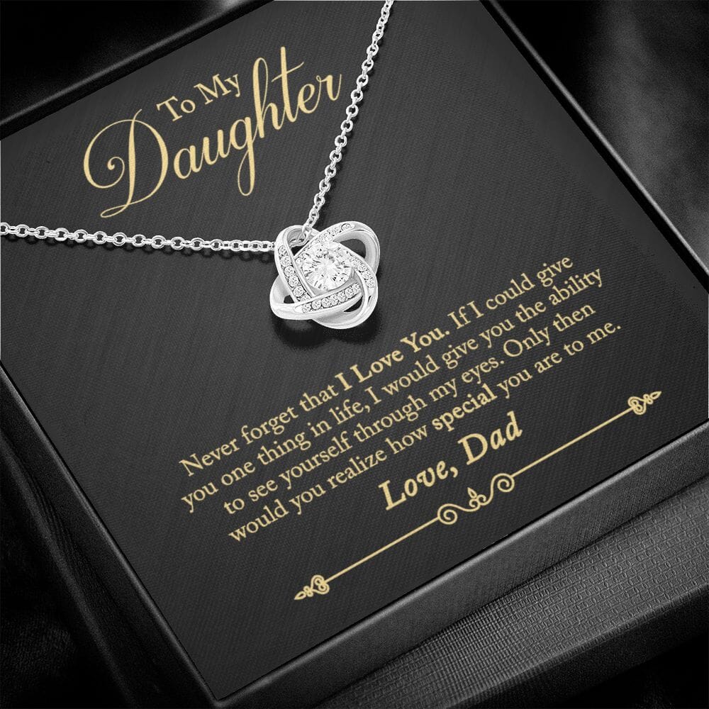 Gift for Daughter "How Special You Are To Me" Love Dad Necklace Jewelry