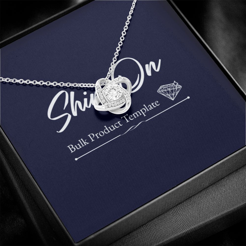 Love Knot Necklace With Gold Variant Jewelry