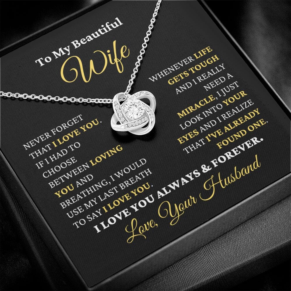 (Almost Sold Out) Gift for Wife "I Just Look Into Your Eyes" Necklace Jewelry