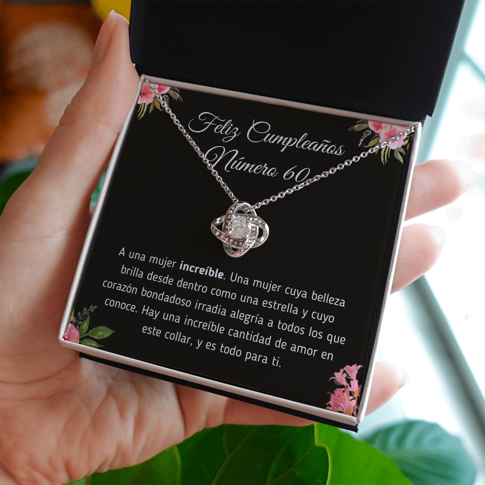 Feliz Cumpleaños Número 60 Collar Jewelry