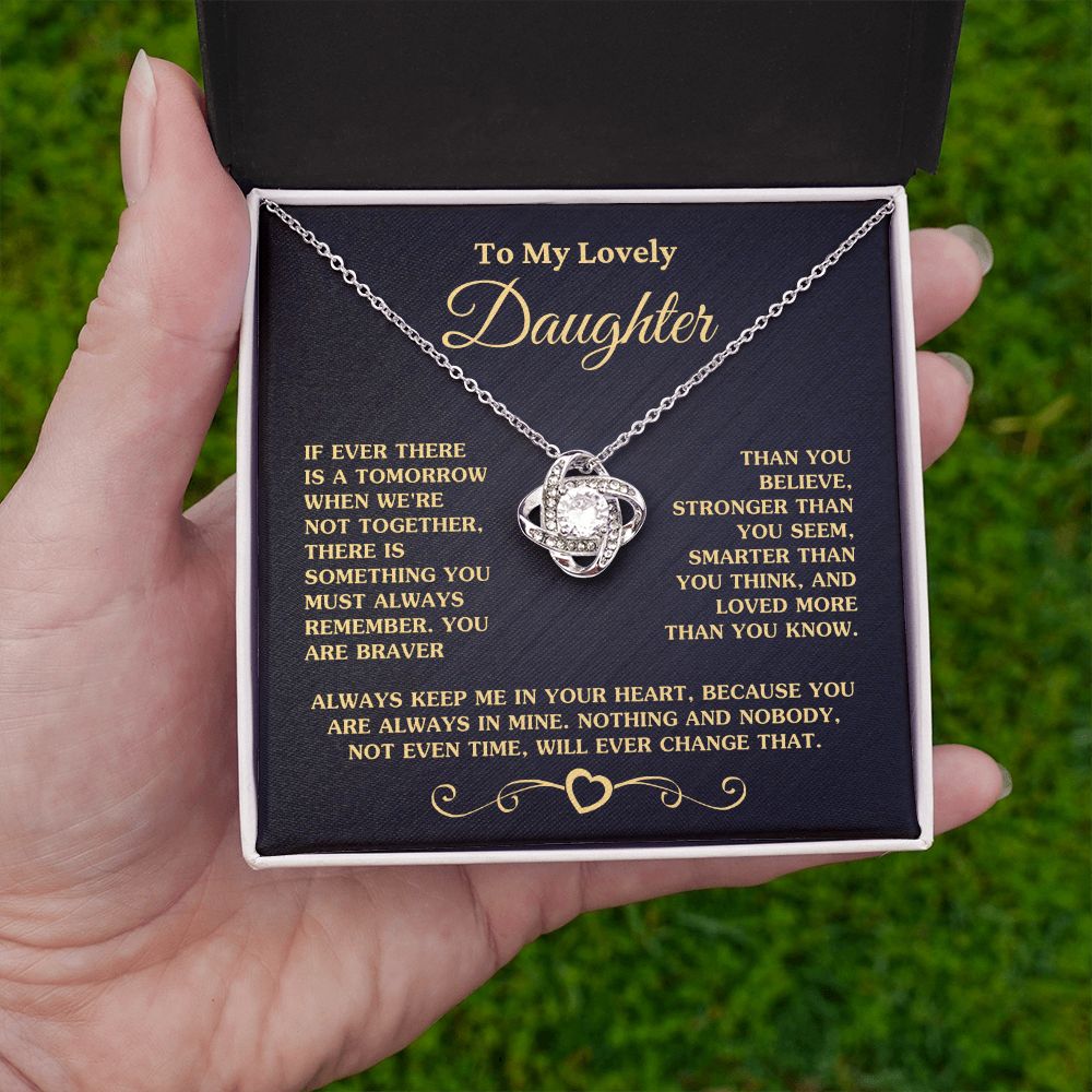 Gift For Daughter "Always Keep Me In Your Heart" Necklace Jewelry