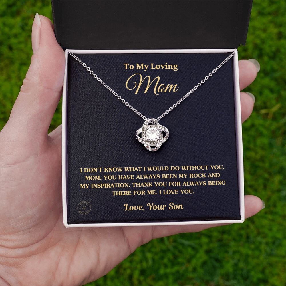 Gift for Mom From Son - "I Don't Know What I Would Do Without You" Necklace Jewelry