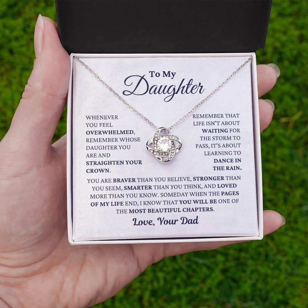 Gift For Daughter From Dad "Most Beautiful Chapters" Necklace Jewelry