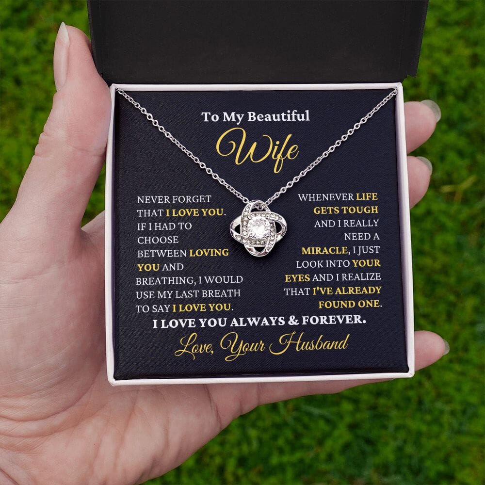 (Almost Sold Out) Gift for Wife "I Just Look Into Your Eyes" Necklace Jewelry