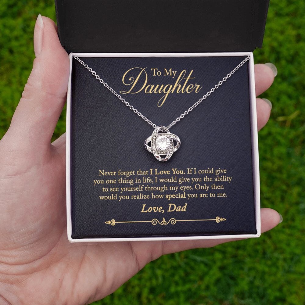Gift for Daughter "How Special You Are To Me" Love Dad Necklace Jewelry