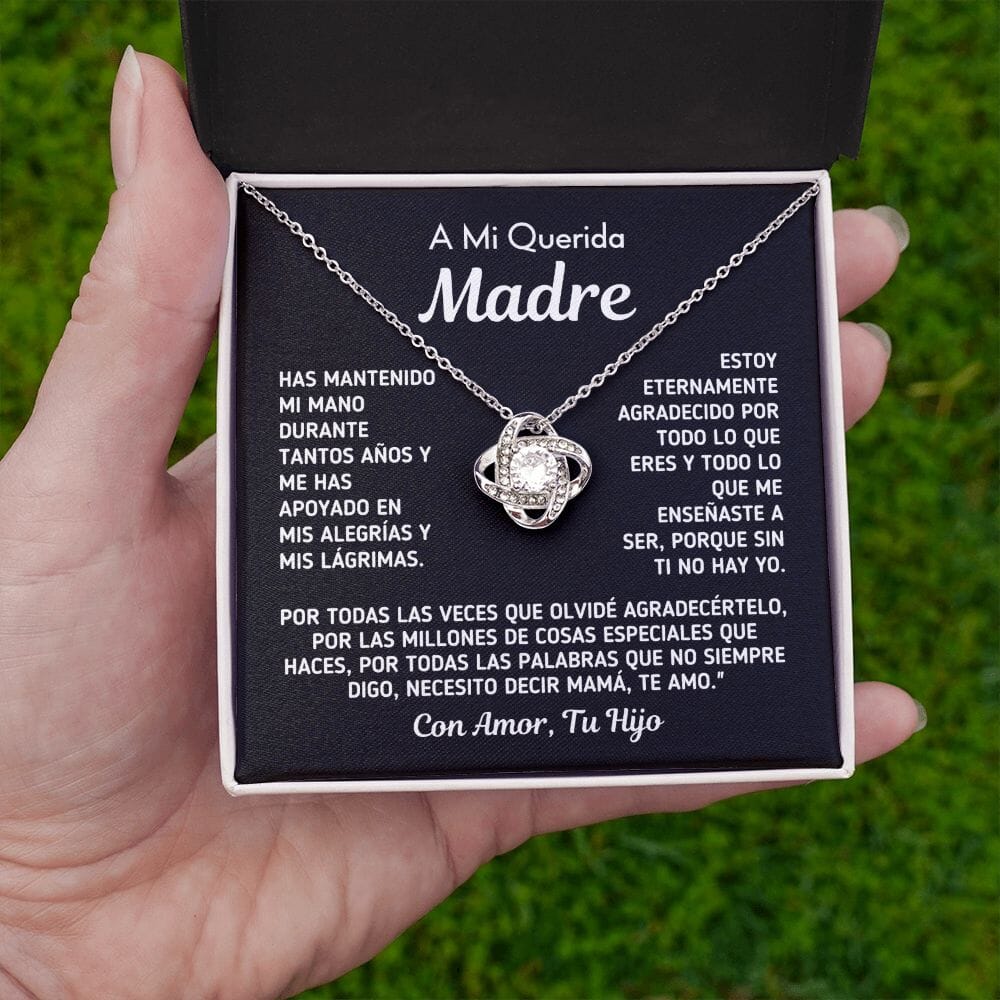 Regalo Para La Mamá Del Hijo "Sin Ti No Hay Yo" Collar Jewelry