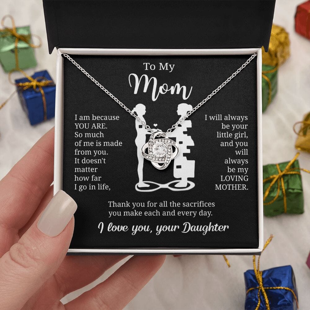 Gift For Mom From Daughter "I Am Because You Are" Necklace Jewelry