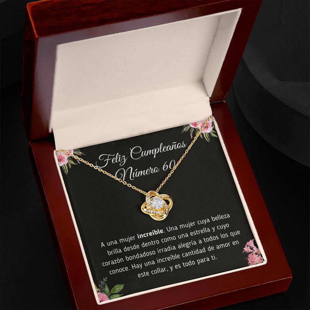 Feliz Cumpleaños Número 60 Collar Jewelry