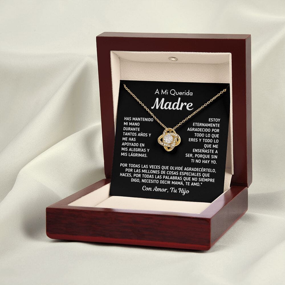 Regalo Para La Mamá Del Hijo "Sin Ti No Hay Yo" Collar Jewelry
