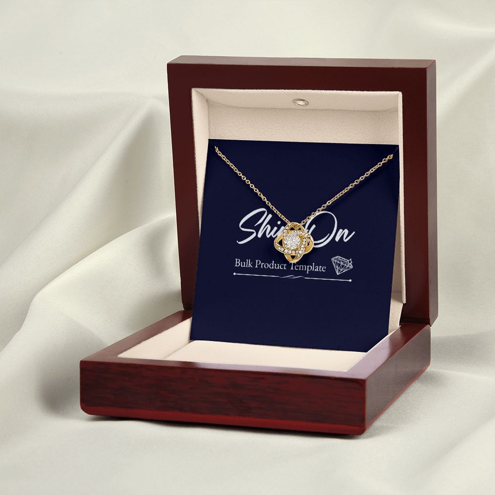Love Knot Necklace With Gold Variant Jewelry