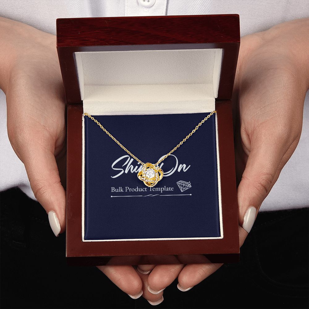 Love Knot Necklace With Gold Variant Jewelry