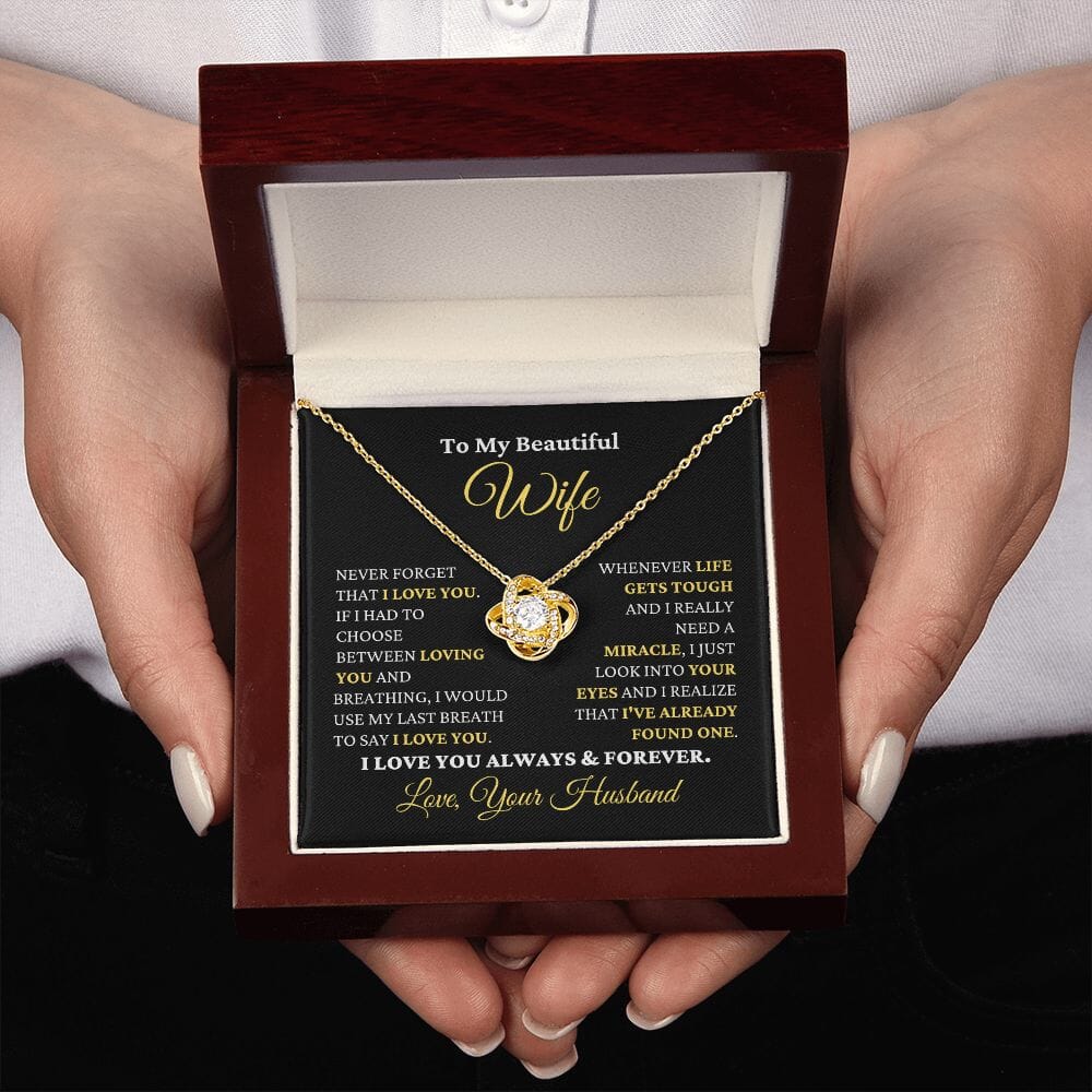 (Almost Sold Out) Gift for Wife "I Just Look Into Your Eyes" Necklace Jewelry