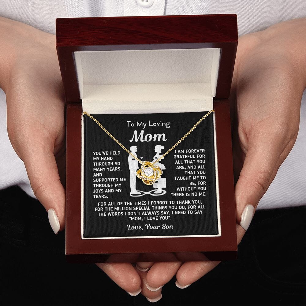 Beautiful Gift for Mom From Son "Without You There Is No Me" Necklace Jewelry 