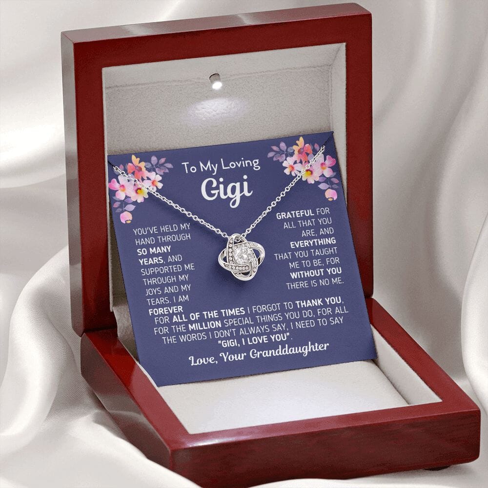 Gift for Gigi From Granddaughter "Without You There Is No Me" Necklace Jewelry